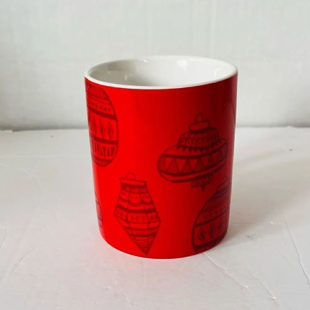 Starbucks 2015 Red Christmas Ornaments Mug 12 oz